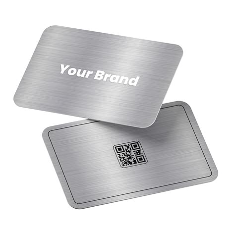 custom metal business card nfc|scannable metal business card.